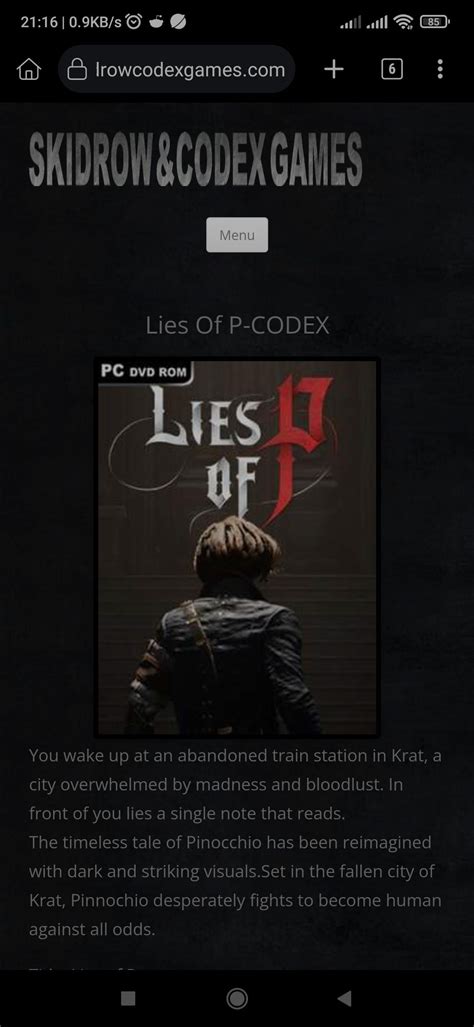 Lies of P : r/CrackSupport .